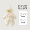 Macacão Acolchoado com Penas Espessas 2026 Roupa de Inverno para Mulheres, Novo Estilo Macacão Quente para Bebês e Crianças Pequenas