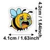 Compra Directa Transfronteriza de Pegatinas de Emoticones de Abejitas Lindas, Frases Divertidas de Abejas, Materiales para Diario, Decoraciones Impermeables para Computadora y Botellas de Agua