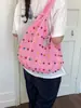 Bolsa de Ombro Estilo Preguiçoso para Ir ao Trabalho na Beira-Mar para Mulheres, Bolsa de Palha para Férias para Mulheres, Bolsa Tote Casual Grande Capacidade de Verão, Bolsa de Ombro