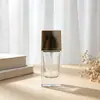 Em estoque frasco de loção transparente quadrado 30ml tipo pump dispensador plano para amostra de base dispensador pequeno portátil para amostra