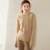 Sudadera con capucha de cachemir para mujer Baicaierong Otoño/Invierno 2026 Diseño versátil Tejido de lana