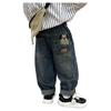 Conjunto de Otoño para Niños Jeans de la Suerte con Perro Pantalones Largos Casuales Elegantes para Niños Pantalones Versátiles de Moda para Bebé