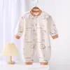 Ropa de Primavera y Otoño para Bebé Ropa Interior de Algodón Puro Body Infantil para Niños y Niñas Recién Nacidos Ropa para Gatear Mono Pijama de Invierno