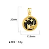 Colgante de Oro Circonita Gota de Aceite Colgante Pulsera Moda Accesorios para Mujer Fiesta Celebración Luna Cielo Estrellado Joyería