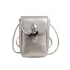 Mini Bolsa de Celular Feminina Simples Pequena Bolsa Transversal Fashion Versátil Estilo Coreano Ins Design de Nicho Bolsa para o Dia a Dia