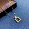 Celebridad de Internet de Moda Botella de Perfume de Fragancia Pequeña Cadena para Clavícula Diseño de Nicho para Mujer Colgante de Acero de Titanio Inteligente Joyería