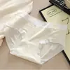 Pantaletas de Nylon de Seda de Hielo para Mujer sin Costuras con Refuerzo Antibacteriano de Algodón Puro, Ligeras, Transpirables, de Cintura Media, que se Ajustan a la Cadera