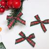 En stock Serie Cuadros Navideños de 1cm Lazo a Máquina Accesorios para Ropa Interior DIY Lazo Manual Escocés