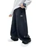Calça infantil 2026 novo estilo calça casual infantil primavera e outono solta reta perna larga para meninos mais velhos moderna