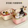 Cesta de Armazenamento de Grande Capacidade Dopamine Multifuncional para Banheiro Manual com Drenagem para Armazenamento e Drenagem da Cozinha Doméstica