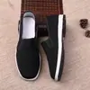 Sapatos de pano de Pequim antigo estilo masculino pai injetados em molde sapatos de trabalho de mil camadas casuais respiráveis estação outono e inverno para homens sapatos de pano