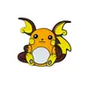 Broche de Aleación de Dibujos Animados de Pokemon Pikachu Insignia Periférica Linda de Anime Accesorio Creativo Unisex Transfronterizo