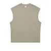 Talla Europea 270g Estilo Marca Grande Chaleco sin Mangas Estilo Callejero Ins Chaleco Casual Holgado para Hombres y Mujeres Camisa Base Niebla