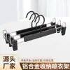 Nuevo Colgador de Pantalones Multifuncional de Aleación de Aluminio para el Hogar, Clip Grueso Antideslizante para Secado de Adultos, Clip Retráctil para Pantalones