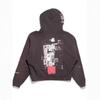 Sudadera con capucha y cremallera Erd Grjkd Melancólica Rica Dios de Segunda Generación y Revólver Lavada Desgastada para Hombres y Mujeres Moderna