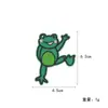 Parche Bordado de Rana de Dibujos Animados con Adhesivo Termofusible, Lindo Parche Bordado de Hoja de Loto Verde y Flor de Loto para Decoración de Ropa y Equipaje