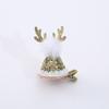 Compañero de Flor Sombra Pinza para el Cabello de Reno Accesorios para el Cabello Adorno para la Cabeza de Navidad Vestido de Fiesta Campana Reno Árbol de Navidad Vestido de Fiesta Floral