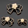 Botão de metal laço de moda roupa feminina camisa social sobretudo estilo Chanel jaqueta de terno fivela decorativa