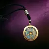 Directo de fábrica: Colgante de concha Gahu de animal del zodíaco estilo antiguo, collar cultural y creativo para hombres y mujeres, accesorio de concha protector