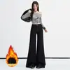 Jeans Flare Feminino de Cor Café Transfronteiriço, Cintura Alta Elástico com Veludo, Estilo Quente Versátil Outono/Inverno 2026