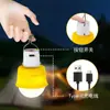 Lámpara de iluminación portátil recargable LED para emergencia en el hogar y uso al aire libre, lámpara de camping brillante recargable, lámpara colgante, lámpara USB para puesto callejero