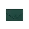 ¡Textura de Cuero Genuino! Cartera Ultra Delgada para Mujer, Tarjetero para Estudiante, Pinza para Billetes Integrada, Sensación de Alta Gama, Multifuncional