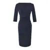 Vestido de un solo hombro para mujer 2026 Primavera/Otoño Nuevo Diseño Cintura Delgada Falda Bodycon Profesional Sentido del Diseño Ligeramente Maduro Vestido de Manga Tres Cuartos