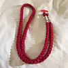 Lanyard Tejido de Lujo Ligero de Moda Correa Cruzada Larga para Exteriores Duradera Anti-Caídas Anti-Pérdida Correa de Muñeca Gruesa Simple