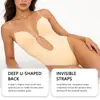 Hermoso body de lencería de una pieza con espalda descubierta y cortes (Versión de una sola capa) Lencería Sexy de una Pieza con Escote en V Profundo y Tirantes, Moda y Comodidad
