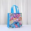 Bolsa No Tejida Temática de Stitch Bolsa Laminada Bolso de Mano Bolsa de Compras Bolsa de Regalo Bolsa para Empaquetar Regalos de Fiesta Navideña