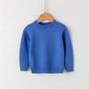 Ventas Directas de Fábrica Otoño e Invierno Suéteres de Algodón Puro para Niños y Niñas Color Caramelo Estilo Ins Camisetas Tejidas para Fondo Ropa para Niños