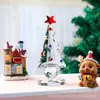 Adorno de cristal con forma de árbol de Navidad incrustado con diamantes, artesanía creativa, decoración de escritorio, regalo de Navidad, suministro de Amazon