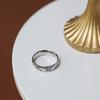 Anillo de Cruz Estrecha de Diamantes Edición Especial Moda Femenina Joker Acero de Titanio Dorado Rosa Chapado en 18K Artículos de Fábrica