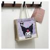 Bolsa de Lino Pacha Perro Dibujo Animado Sanrio Retro Pequeña de Lino Regalo Bolsa de Lona de Lino Hello Kitty Kuromi