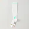 Meias Compressivas Profissionais para Panturrilha Esportiva Feminina, Meias de Cano Longo, Estilo Fino de Verão, Adequadas para Fitness, Corrida, Pular Corda e Esportes de Maratona