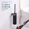 Escova de Vaso Sanitário de Aço Inoxidável Montada na Parede com Tampa, Escova de Vaso Sanitário Criativa de Chão para Banheiro Doméstico Anti-Odor, Design com Furos para Limpeza de Vasos Sanitários