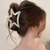 Pinza de garra grande versátil coreana para cabello grueso, pinza de tiburón para mujer, pasador elegante y moderno para recogidos