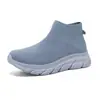 Sapatos Casuais Esportivos de Exportação Cruzada, Super Leves, Tamanho Grande para Casais, Cano Alto Tipo Meia, Elásticos, Fáceis de Calçar, Malha Fly-Knit, para Homens