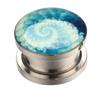 AliExpress deseo acero inoxidable rosca redonda gota de aceite aurícula expansor de oreja perforación humana joyería de oreja al por mayor