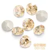 Broca de uña redonda de diamante flor de gema K9 para joyería DIY cristal de vidrio con forma de fondo puntiagudo diamante joya de uña flor de gema