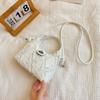 Bolso bandolera rombo de axila estilo coreano otoño nuevo portátil casual bolso de mensajero moda lona denim bolso cubo para mujer