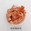 Nuevo Arte de Uñas Papel de Foil Dorado Roto Súper Brillante Escamas Irregulares de Foil Dorado Plata Oro Rosa Lentejuelas Retro Foil Dorado en Lata para Uñas