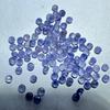 Joyería de cordierita natural de corte plano rosa redondo de 2,5 a 4 m con piedra
