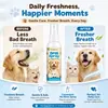 El Spray Bucal KineShineX para Mascotas es adecuado tanto para perros como para gatos, proporcionando cuidado dental diario para ayudar a refrescar el aliento y reducir el mal aliento.