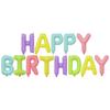 Set de globos de letras de cumpleaños en inglés de 16 pulgadas de tapa dura, decoración de cumpleaños para niños, diseño de escena, venta al por mayor de globos