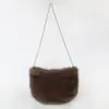 Bolso de felpa con estampado de manchas blancas de leche para mujer, bolso de mano y bandolera, bolso de felpa con ambiente de otoño e invierno, disponible para venta al por mayor y dropshipping
