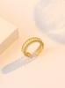 Anillo para Mujer, Anillo Abierto Ajustable de Zirconia Transfronterizo, Diseño Dulce de Nicho, Anillo para Dedo Índice Estilo Coreano y Japonés, Anillo Ajustable de Moda