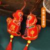 Bolsita de cuello para niños al por mayor del Festival del Bote del Dragón, bolsita de los doce zodiacos, colgante bordado con cuerda de colores, bolsita de regalo