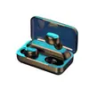 F9 Fone de ouvido Bluetooth intra-auricular redução de ruído mini-jogo e-sports sem fio tws display digital carregando tesouro fone de ouvido