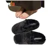 Pantuflas Cerradas Peludas de Suela Gruesa para Mujer, para Usar en Exteriores, Novedad Otoño e Invierno 2026, Estilo Birkenstock de Suela Suave, con Algodón Polar Añadido para Mujer
